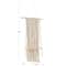 White Cotton Handmade Macrame 1 Shelf Wall Shelf 25" x 6" x 55"